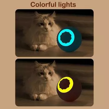 Умная игрушка для кошек, мяч для кошек, автоматическая катящаяся игрушка для домашних животных, электрические игрушки для кошек, интерактивный мяч для домашних животных
