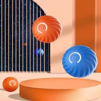 Умная игрушка для собак, мяч, автоматический движущийся, прыгающий, катящийся мяч для маленьких и средних собак, игрушка для кошек, перезаряжаемые интеллектуальные резиновые мячи, игрушки