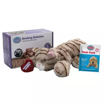 Умная игрушка Pet Love Snuggle Kitty для поддержания поведенческих навыков для питомца Tan Tiger,