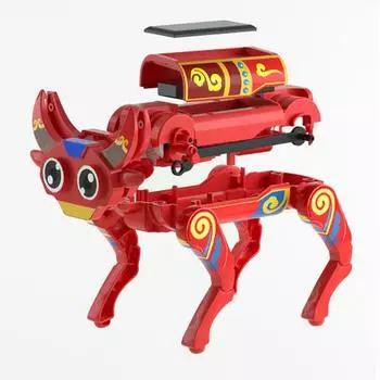 Умная игрушка-робот, простая в использовании, хорошее мастерство, безвредная, креативная, на солнечной энергии, электрическая кукла для собаки, коровы для студентов A