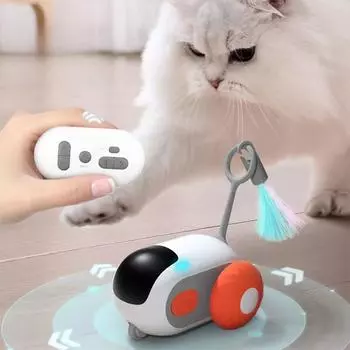 Умная интерактивная игрушка для кошек, сенсорная активация, пульт дистанционного управления, электрическая игрушечная машинка для котят, щенков, автоматические игрушки для кошек, товары для животных