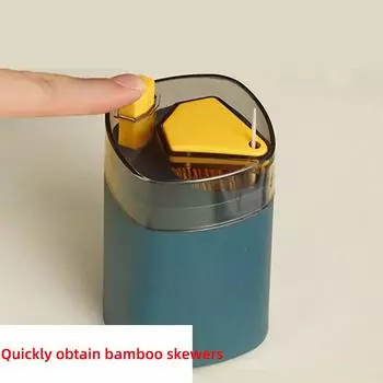 Умная коробка для зубочисток, портативный держатель для зубочисток, полностью автоматическое всплывающее окно, домашняя гостиная, банка прессового типа, портативная blue