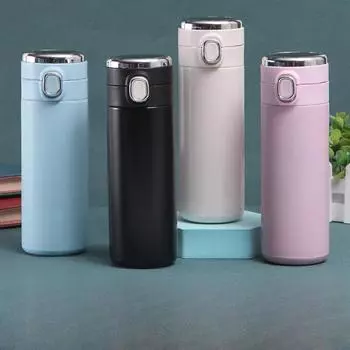 Умная кружка из нержавеющей стали 304, маленькая свежая кружка со светодиодной подсветкой. 320ml белый