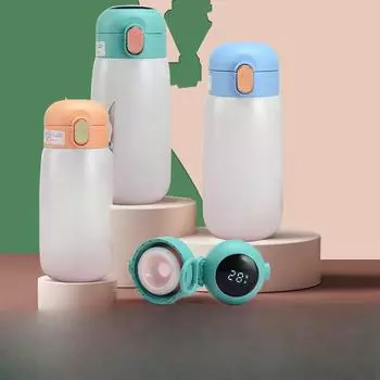 Умная кружка из нержавеющей стали 316 со светодиодной подсветкой и сенсорным дисплеем 420ml