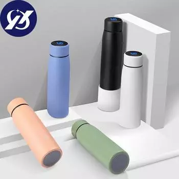 Умная кружка Zhixian из нержавеющей стали 316 с вкладышем водонепроницаема, устойчива к падению и не скользит. 301-400ml розовый