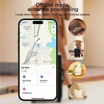 Умная метка для Apple Airtags Find My Apple с помощью для багажа, чемодана, искателя ключей Bluetooth-трекера GPS Tuya Anti Lost Item Locator