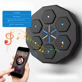 Умная музыкальная боксерская машина Музыкальная мишень для бокса Детская боксерская тренировочная настенная мишень Мешок с песком для боксерской реакции