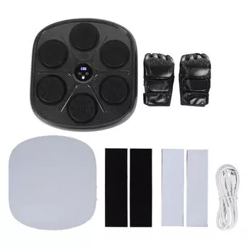 Умная музыкальная боксерская мишень для детей с регулируемой скоростью и режимом, электронный тренажер для бокса с