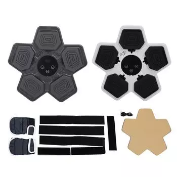 Умная музыкальная ударная мишень 5 целей 5 режимов 15 уровней громкости Кнопочное управление Музыкальная бокс-машина 3 Black