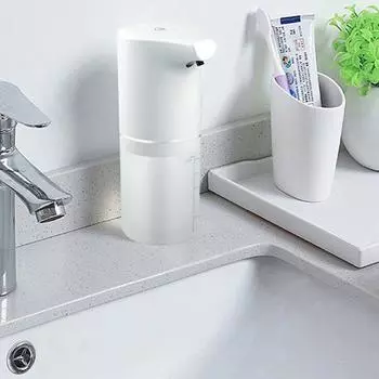 Умная пенная машина, 350 мл, автоматический бесконтактный дозатор мыла с зарядкой через USB, домашний инфракрасный датчик, дезинфицирующее средство для рук, дозаторы мыла белый