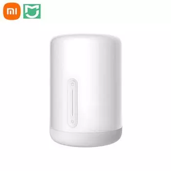 Умная прикроватная лампа XIAOMI Mijia 2, ночник с голосовым управлением, работает с приложением Mi Home, Apple HomeKit, Siri, защита глаз, настольная лампа белый