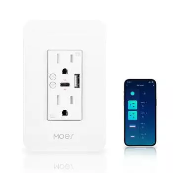 Умная розетка 125*80*4,2 мм 2,4 ГГц переменного тока, 110 В/15 А, 50–60 Гц