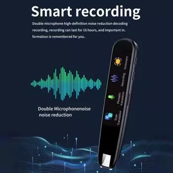 Умная ручка-переводчик, быстрый запрос, высокоскоростное сканирование, компактный размер, портативная перезаряжаемая многофункциональная интеллектуальная ручка-сканер с Wi-Fi синий