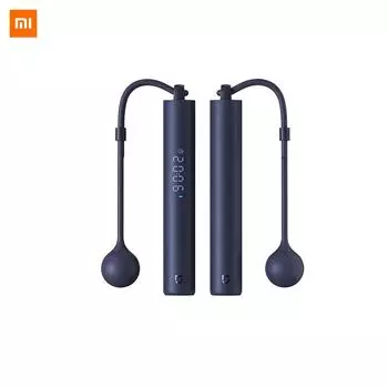 Умная скакалка Xiaomi Mijia, цифровой счетчик с приложением, регулируемый расчет калорий, профессиональная скакалка для спорта и фитнеса чёрный