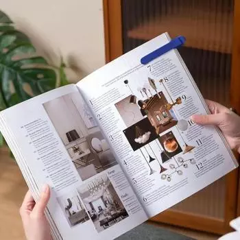 Умная закладка, силиконовый держатель для книг, аксессуары, эластичная, гибкая, уникальный дизайн, закладка для чтения для любителей чтения оранжевый