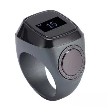 Умное Bluetooth-кольцо, счетчик шагов, Bluetooth 5.1, экран 0,49 дюйма, умное кольцо на палец с зарядкой 20mm / 0.8in