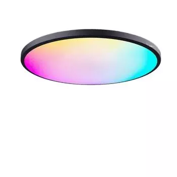 Умное домашнее освещение WIFI Пульт дистанционного управления 24 Вт Умный светодиодный потолочный светильник для скрытого монтажа чёрный