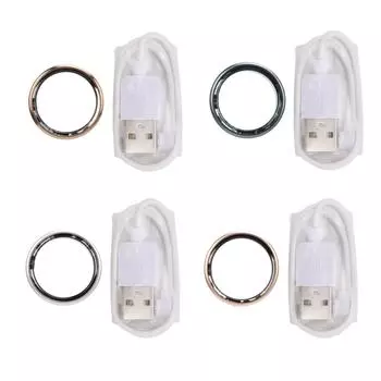 Умное кольцо отслеживает движение на расстоянии 50 метров, водонепроницаемое, легкое, из алюминиевого сплава, спортивное кольцо, многофункциональное Silver 8# 18.2mm ID 56.9 mm Ci