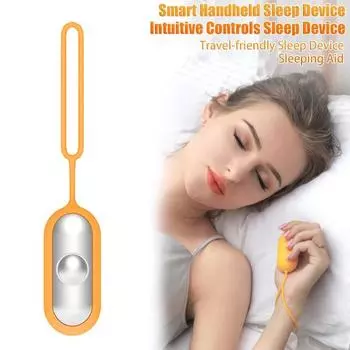 Умное портативное устройство для сна с режимами низкой/высокой частоты, компактное портативное перезаряжаемое устройство для сна оранжевый