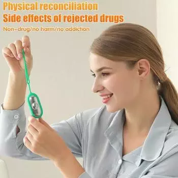 Умное портативное устройство для сна с режимами низкой/высокой частоты, компактное портативное перезаряжаемое устройство для снятия беспокойства, помощь при сне синий