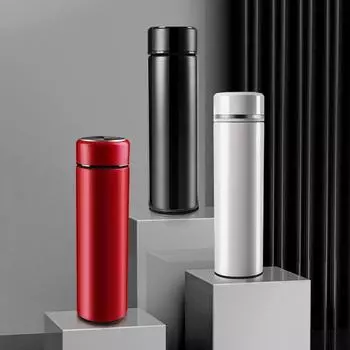 Умное ситечко для чая Wind Smart, чашка для чая, мужские и женские стаканы для питья внутри и снаружи, вакуумная портативная вакуумная чашка из нержавеющей стали 304 420ml чёрный