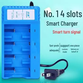 Умное зарядное устройство на 4 слота для 1/2/5/7 аккумуляторов 1,2 В — двойная емкость, интеллектуальный индикатор K55