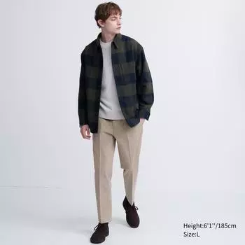 Умные брюки до щиколотки UNIQLO (2WAY Эластичный хлопок, длина штанин 64,5–70,5 см)