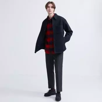 Uniqlo Japan Smart Ankle Pants Wool Like Standard Длина 64,5 70,5 см 06 GRAY/XS