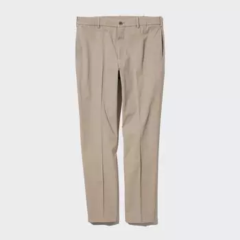 Умные брюки UNIQLO до щиколотки, эластичный в двух направлениях хлопок, длина по ноге, длина 76 см