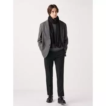Умные брюки Uniqlo Heattech, длина штанины 76 см 08 DARK GRAY/MEN 70