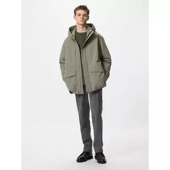 Умные брюки Uniqlo Heattech, длина штанины 85 см, длинная длина 08 DARK GRAY/MEN 70