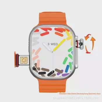 Умные часы CD-S9 4G с вращающейся камерой и функциями телефона Black 2+16G