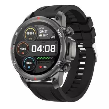 Умные часы DK68: Круглый дисплей, фонарик, Bluetooth-звонки, офлайн-платежи, мониторинг сердечного ритма и уровня кислорода в крови, спортивный компас. Vinyl