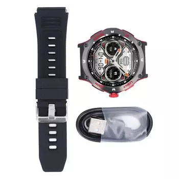 Умные часы для мужчин и женщин 1,53-дюймовый сенсорный экран водонепроницаемый Bluetooth вызов фитнес-трекер красный