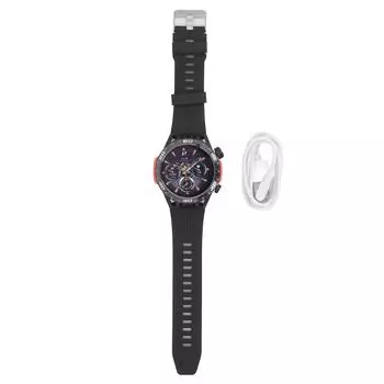 Умные часы для мужчин, ответ на звонки, 1,46-дюймовый HD IP68, водонепроницаемый монитор сна, спортивные умные часы чёрный
