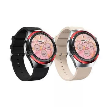 Умные часы для женщин с Bluetooth, голосовым помощником, оплатой, музыкой, фитнес-трекингом и мониторингом сердечного ритма бежевый