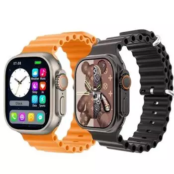 Умные часы (Ответить/позвонить), Фитнес-часы с сенсорным экраном HD, водонепроницаемость IP67, текстовые сообщения/монитор сна/пульсометр/счетчик шагов чёрный