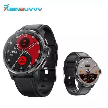 Умные часы Rainbuvvy DM30 4G, 1,6-дюймовый IPS-экран, Android 9.1, двойная камера 5,0 МП, 4 ГБ, 64 ГБ, WIFI, GPS, Face ID, умные часы с одной SIM-картой 1&16GB чёрный