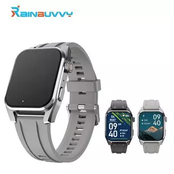 Умные часы Rainbuvvy GT86, 1,96 дюйма, Bluetooth, подсчет шагов, калории, мониторинг сердечного ритма, сна, модные спортивные часы