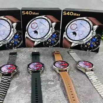 Умные часы S40MAX с экраном высокой четкости 1,62 дюйма, компасом, функциями AI-платежей, NFC, мониторинга здоровья и игровых спортивных функций