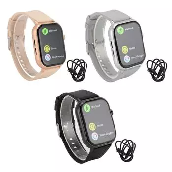 Умные часы с экраном HD 2,01 дюйма, Bluetooth, вызовами, многофункциональным режимом спорта, долгим сроком службы батареи, функцией отправки сообщений Push F Beige