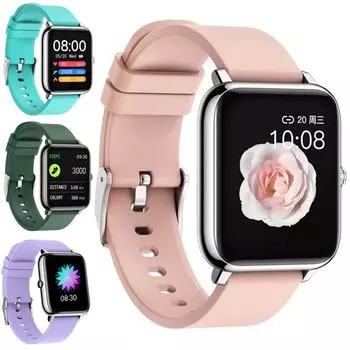 Умные часы с Bluetooth-звонком и несколькими режимами упражнений, браслет для мониторинга кислорода в крови и сердечного ритма One Size розовый