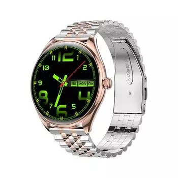 Умные часы с круглым экраном 1,43 дюйма, спортивные часы для мониторинга артериального давления и сердечного ритма