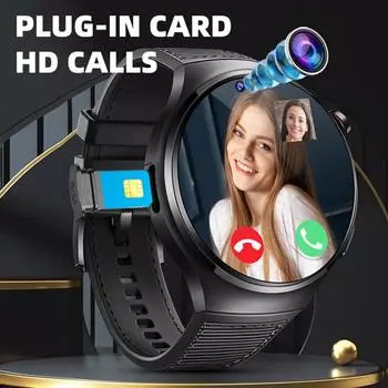 Умные часы с SIM-картой Full Netcom 4G Android Sports Watch HD Dual Camera WIFI+GPS Приложение Market Card Умные часы