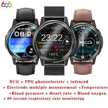 Умные часы True Blood Oxygen Ecg Heart Rate Blood Pressure Temperature Respiratory Frequency Test Man Woman Fitness Smartwatch