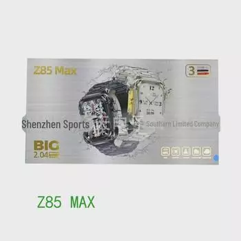 Умные часы Z85 MAX с NFC, HD-экраном, Bluetooth-звонками и 3 ремешками синий