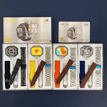 Умные часы Z85 MAX с тремя прочными ремешками — Lingdong Island Edition оранжевый