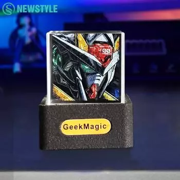 Умные голографические цифровые часы GIF фото кристалл дисплей мини-телевизор голографический настольный погодная станция ночник для новогоднего подарка