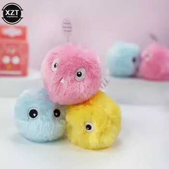 Умные игрушки для кошек Интерактивный плюшевый мячик с электрической кошачьей мятой Игрушка для обучения котятам Звуковой продукт для домашних животных Игрушка-пищалка для кошек Мяч для кошек жёлтый