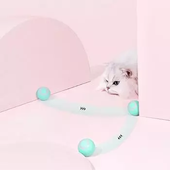 Умные игрушки для кошек Электрический мяч для кошек Автоматический катящийся мяч Интерактивные игрушки для кошек Тренировочные самодвижущиеся игрушки для котят для игр в помещении